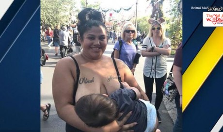 Breastfeeding mom at Disneyland sparks mixed reaction after viral photo