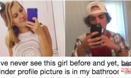 Guy Left Confused After He Notices His Tinder Match Is Standing In His Bathroom