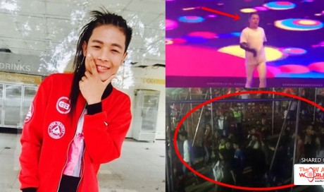 Lots Of People Walk Away As Xander Ford Performs On Stage
