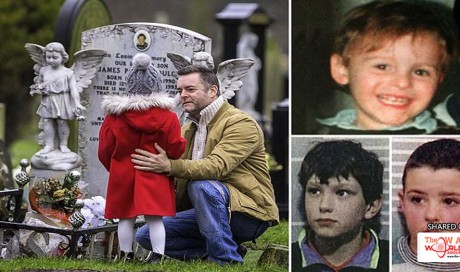 James Bulger's sister visit the grave of her brother 