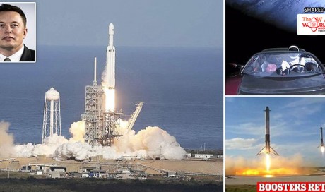 SpaceX fires a car to Mars on world's most powerful rocket 