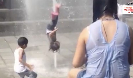 This Little Girl's Romp Through A Fountain Was Cute Right Up Until This Happened