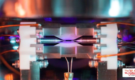 A single atom is visible to the naked eye in this stunning photo