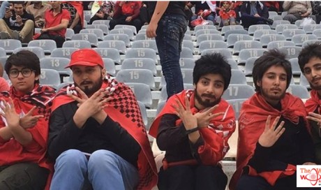 Iranian women dressed up as men to sneak into football stadium
