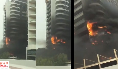 Video: Fire in Dubai Marina building put out
