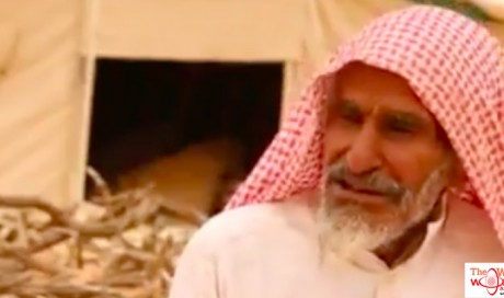 This 100-year-old Saudi has been living in a tent near his love's home for decades
