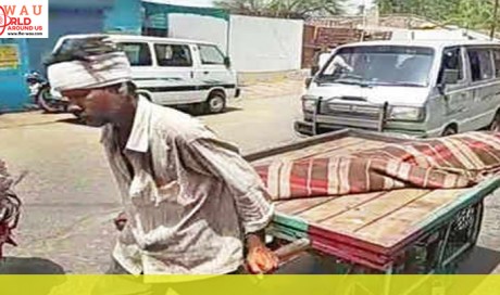 Man pulls handcart for 6 km to carry kin’s dead body in Sagar
