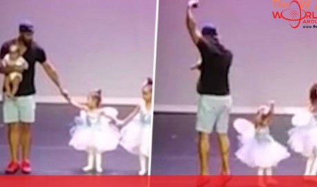 Dad Gets On Stage To Do Ballet With His Daughter After She Suffers Stage Fright