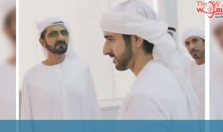 Video: Sheikh Mohammed, Hamdan enjoy a light moment with birds
