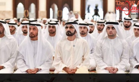 UAE leaders offer Eid Al Fitr prayers
