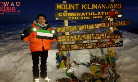 Seif Saleh Alshunnar Becomes Youngest Emirati to Climb Mount Kilimanjaro 