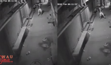 Caught on camera: Thief in India breaks into a dance before breaking into a shop
