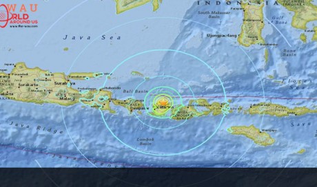 Magnitude 6.8 quake strikes north of Indonesia's Lombok island