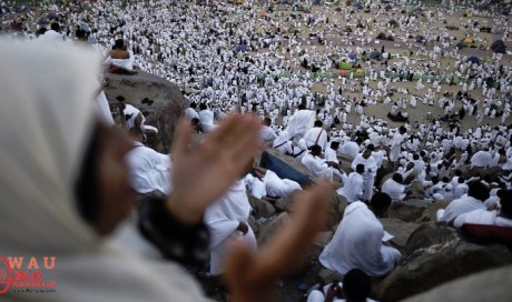 Pilgrims gather on Mount Arafat for Haj climax
