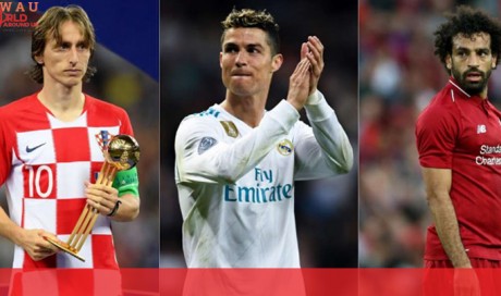 Uefa Player of the Year: Luka Modric, Cristiano Ronaldo & Mohamed Salah shortlisted