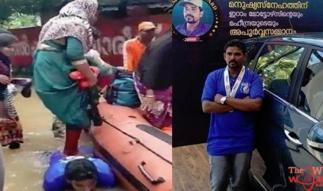 Fisherman Who Became A Human Stepping Stone During Floods In Kerala Gets A New Car As Gift