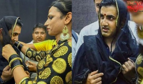 Indian cricketer Gautam Gambhir Stands Up For Transgenders, Dresses As A Woman At 7th Edition Of Hijra Habba