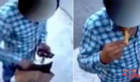 Uber Eats Deliveryman Gets Caught On Camera Taking A Bite Of Customer's Food, Video Goes Viral