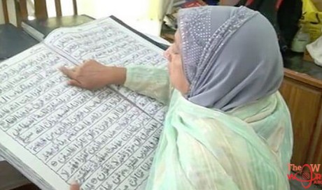Pakistani lady completes world’s first hand stitched Quran in 32 years
