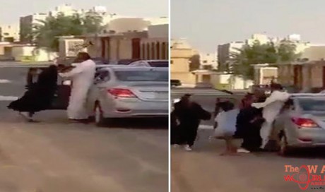 Saudi man 'beats daughter with hammer' in public