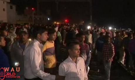 More than 50 killed as train runs over Dussehra revellers in India