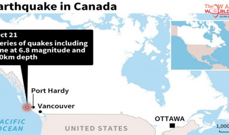 Four earthquakes strike off Canada's west coast