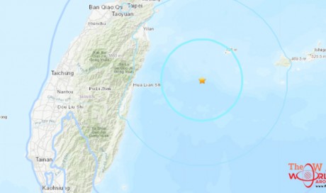 5.7-magnitude quake hits Taiwan, tremors felt in Taipei