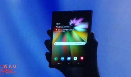 Samsung just gave us a first look at its foldable smartphone display
