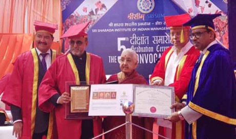 Dr.R.Seetharaman was Conferred Ph.D. on his contribution towards ‘Economic Implications of Global Citizenship