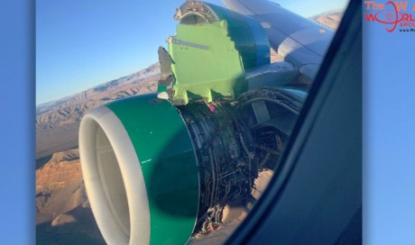 'Screaming' on board as US plane's engine cover rips off: Reports