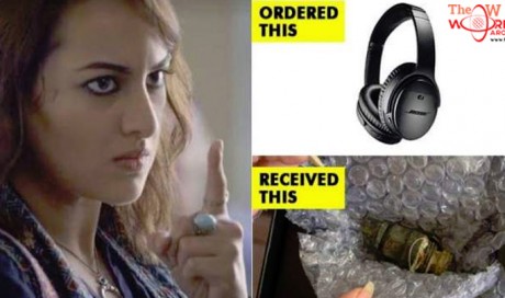 Bollywood actress orders headphones online, gets iron piece