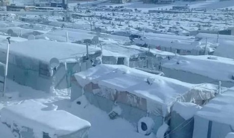 Storm Norma piles down on thousands of Syrian refugees in Lebanon
