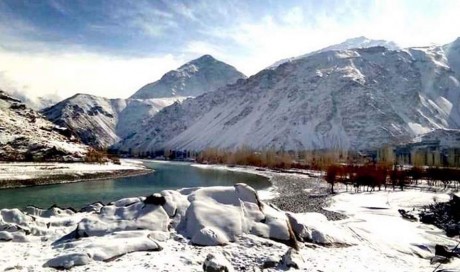 Frozen! Snow blankets Pakistan's Northern Areas
