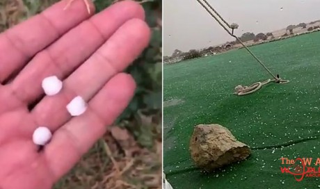 Rain and hail reported from North of Qatar