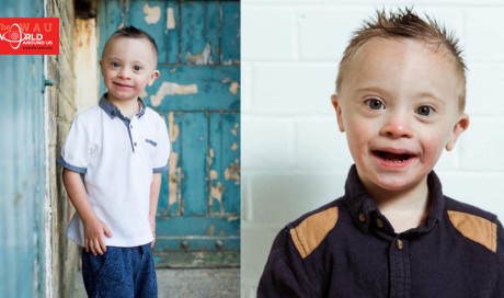Little boy with Down's Syndrome nicknamed 'Smiley Riley' lands work as a model