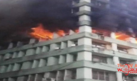Video: Major fire breaks out at government building in Delhi