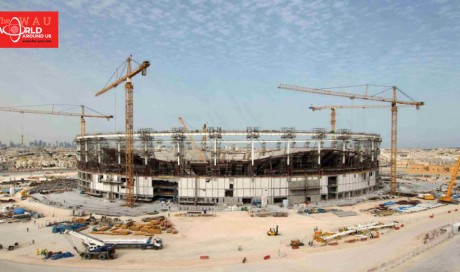 Concrete works completed at Qatar 2022 Stadium in Al Thumama