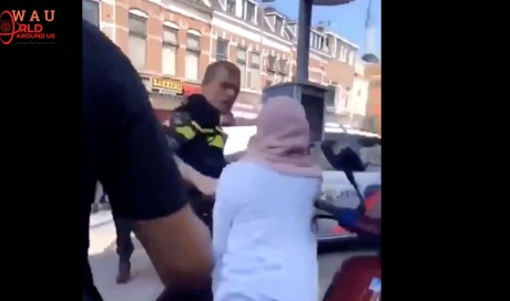 Outrage after dutch police assault hijab-wearing Muslim woman