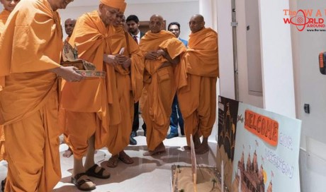 Video & Photos: Foundation stone laid for first traditional Hindu temple in UAE