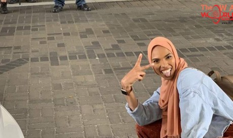 Muslim woman's picture with anti-Islam protesters goes viral