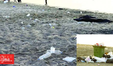 Visitors upset by left-over waste on Qatar beaches
