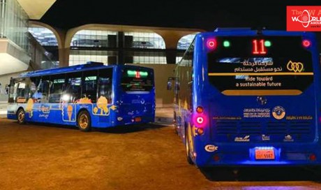 Mowasalat deploys electric buses to transport Amir Cup fans