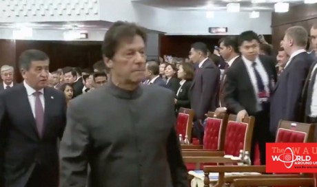 Video: Pakistan PM Imran Khan breaks diplomatic protocol at international summit