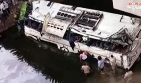 29 dead as Delhi-bound bus falls into drain, several injured

