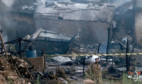17 killed as Pakistani army plane crashes into residential area
