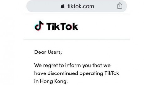TikTok halts Hong Kong access after security law