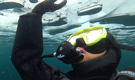First Arab woman dives in Lake Baikal, the oldest and deepest lake in the world