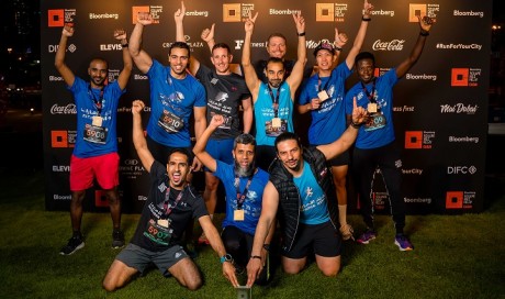 EMIRATES STEEL WINS THE SIXTH BLOOMBERG SQUARE MILE RELAY IN DUBAI 
